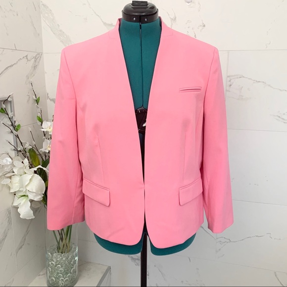 SOLD Nine West Blazer Jacket Pink Hook & Eye 16